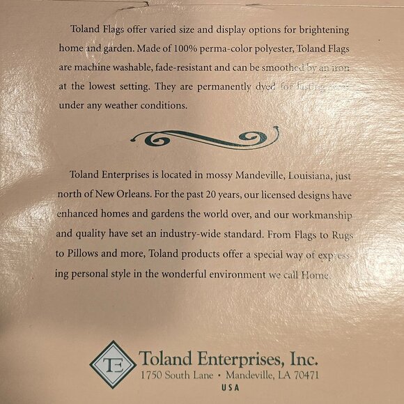 Toland “Ruby – #763” Decorative Flag – Colors of the Wind Line – Morning Glories - Picture 2 of 4